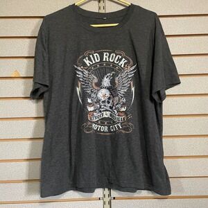 Kid Rock Detroit Michigan Motor City Eagle Graphic XL T Shirt‎